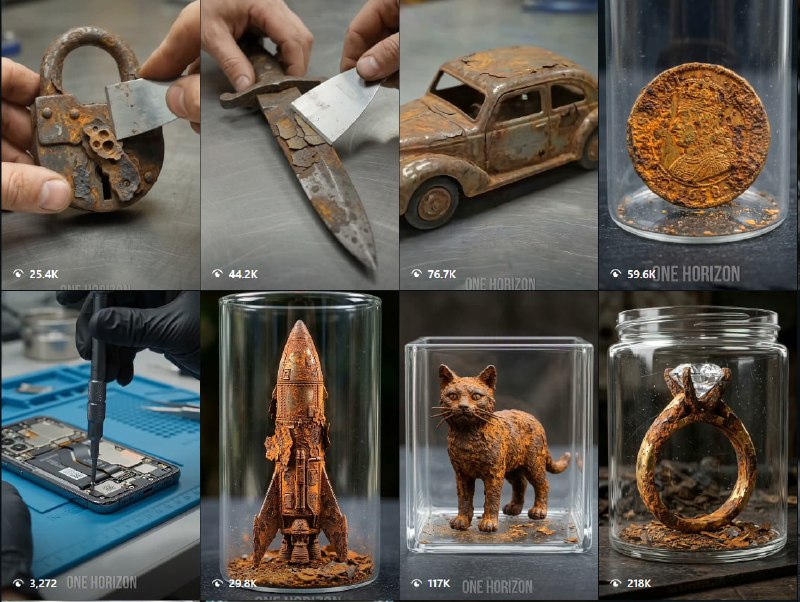 Cara Buat Ide Konten AI Rusty Statue Cleaning dengan Omni Flash untuk Pemula
