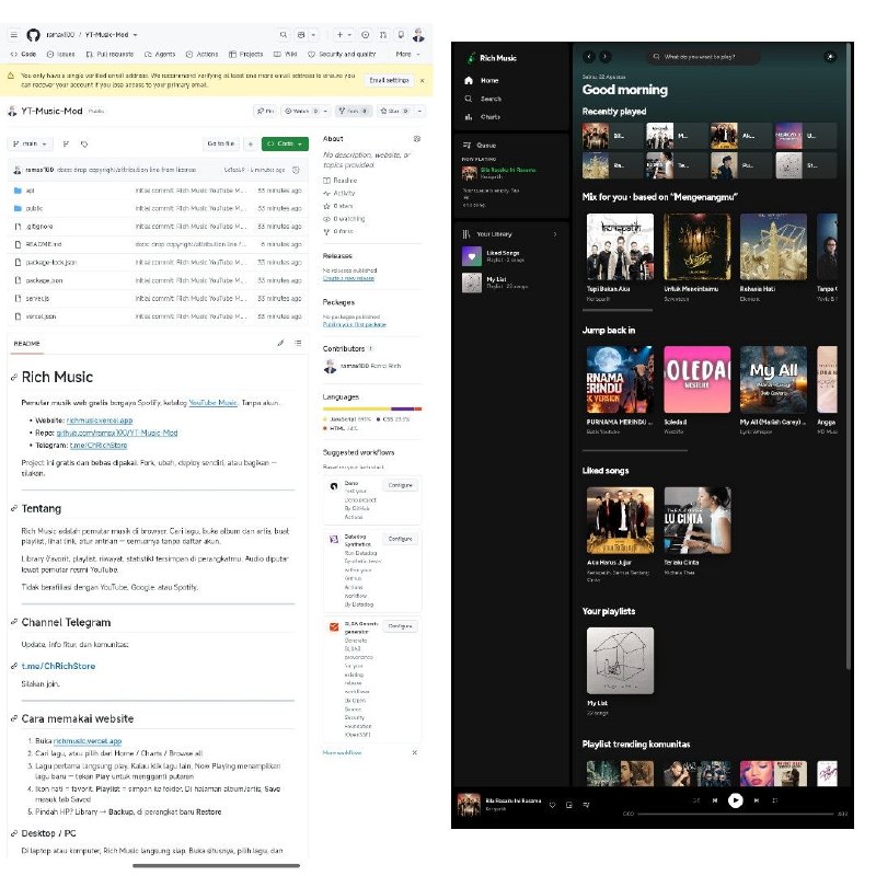 Cara Bikin Music Streaming Sendiri Pakai Repo YT Music Mod