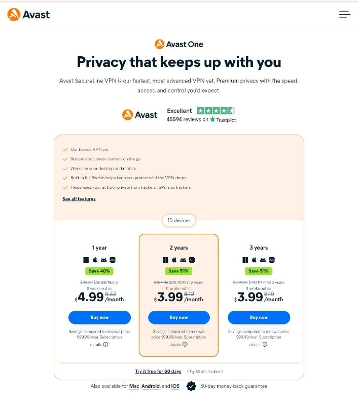 Cara Dapat VPN Avast 2 Bulan Gratis dengan Paypal