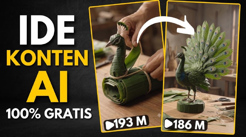 Cara Bikin Video AI Banana Leaf Craft yang Viral