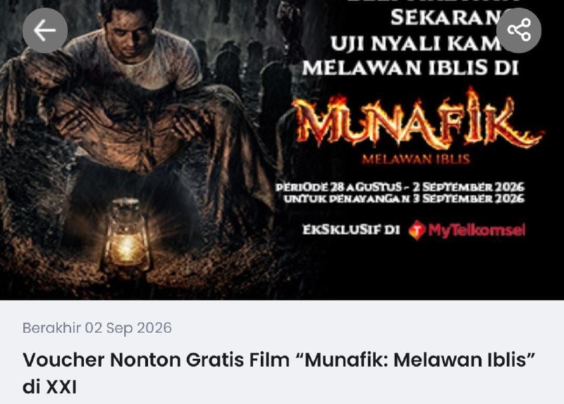 Cara Tukar 50 Poin Telkomsel Jadi Tiket Nonton Gratis