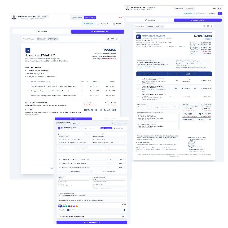 Cara Generate Invoice Gratis dengan 2 Template Siap Edit