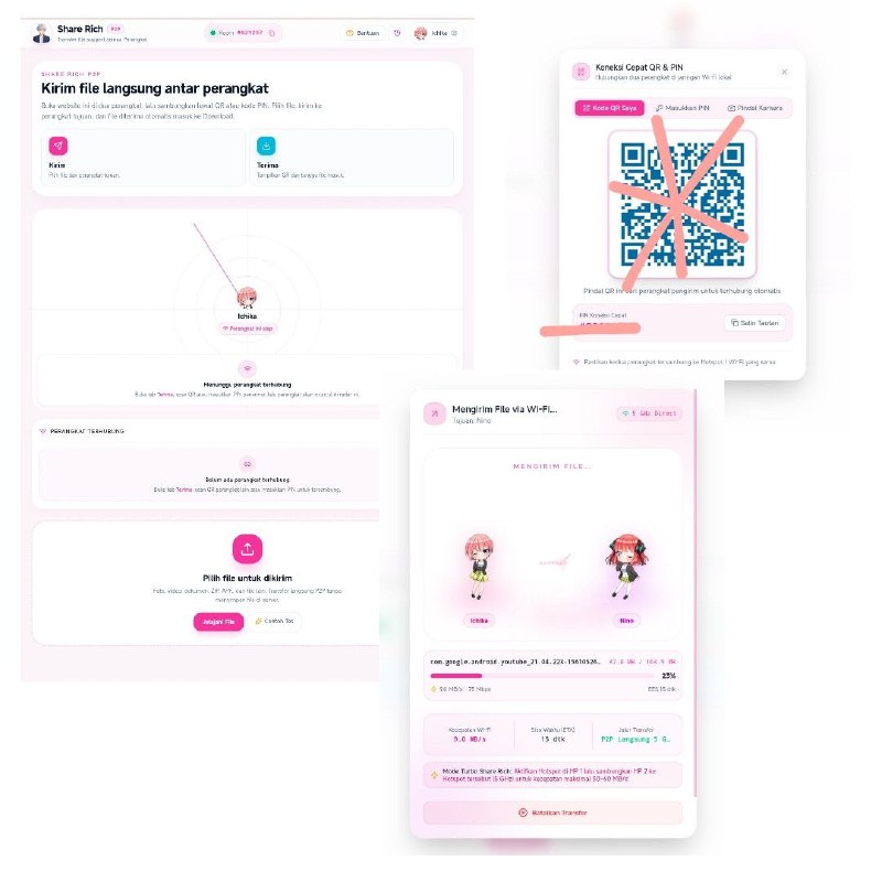 Cara Transfer File P2P lewat WiFi Direct dengan Share Rich