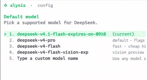Cara Akses DeepSeek V4.1 Flash Gratis via Alysis Code
