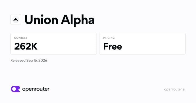 Cara Pakai Union Alpha Gratis di OpenRouter untuk Coding dan AI Agent