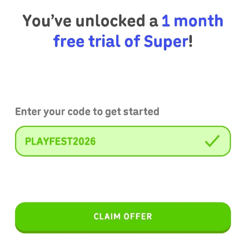 Cara Redeem Kode Super Duolingo Gratis 1 Bulan