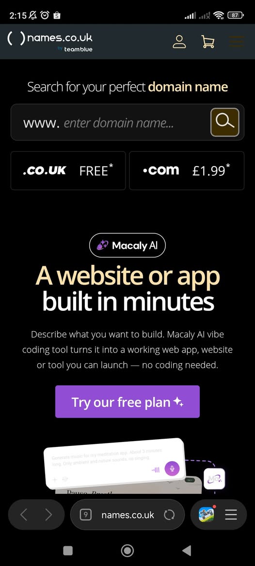 Cara Klaim Domain co.uk Gratis Selama Satu Tahun di Names.co.uk